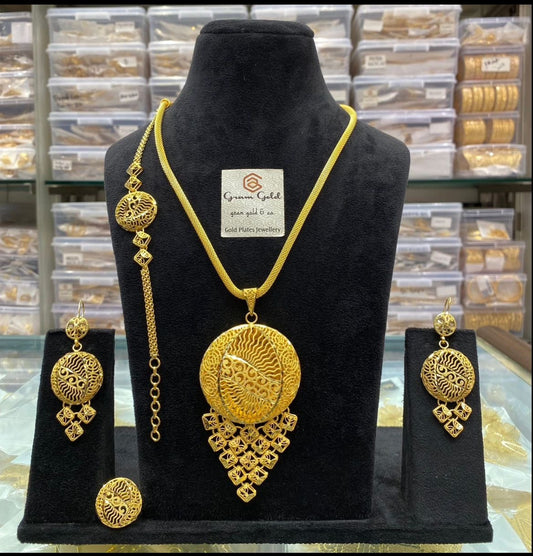 Gold Plated Jewellery Set - Asma